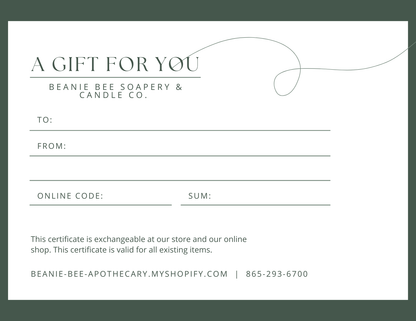 Gift Certificate