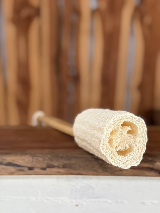 Loofah Stick Scrubber