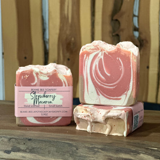 Strawberry Macaron Bar Soap