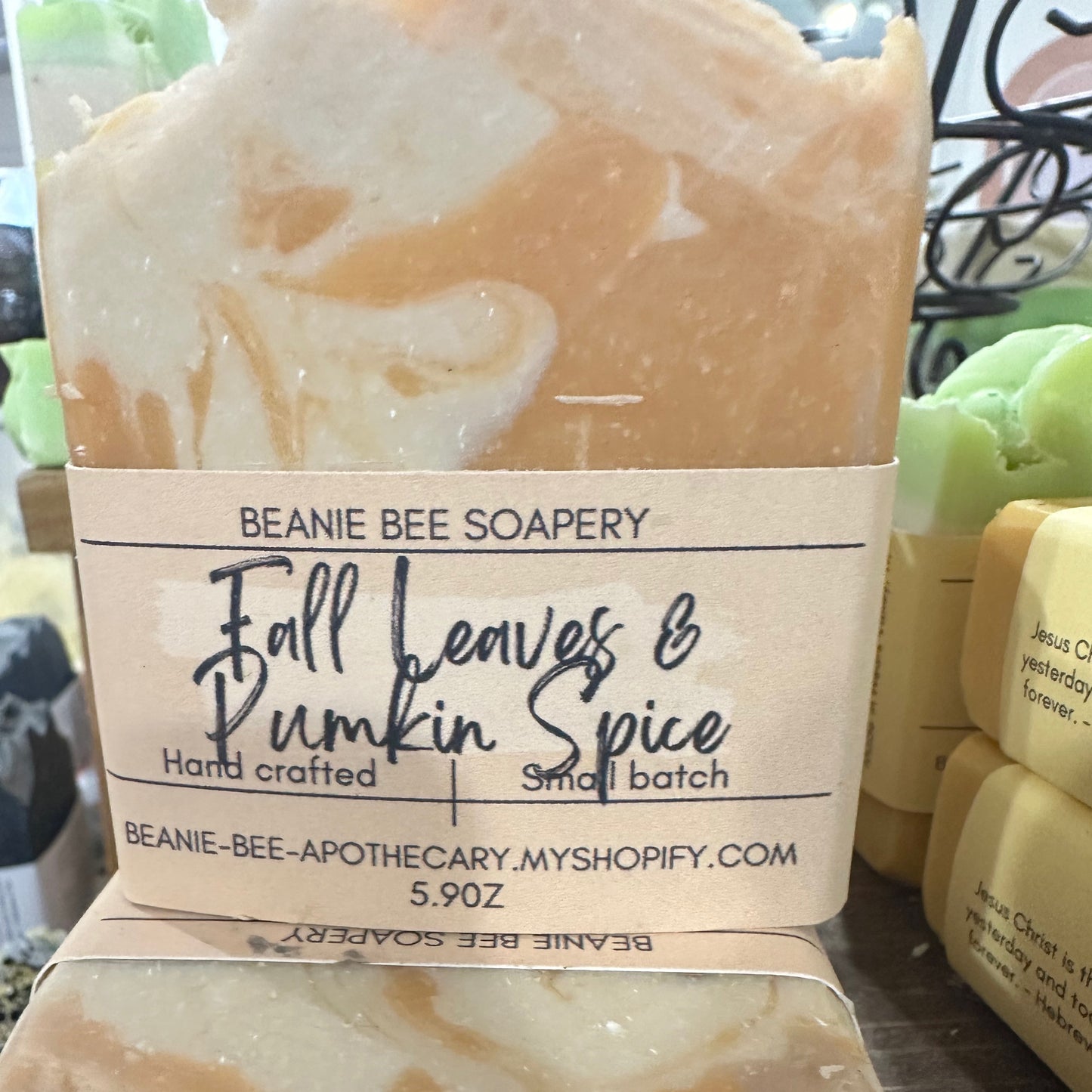 Fall Leaves and Pumpkin Spice Bar Soap